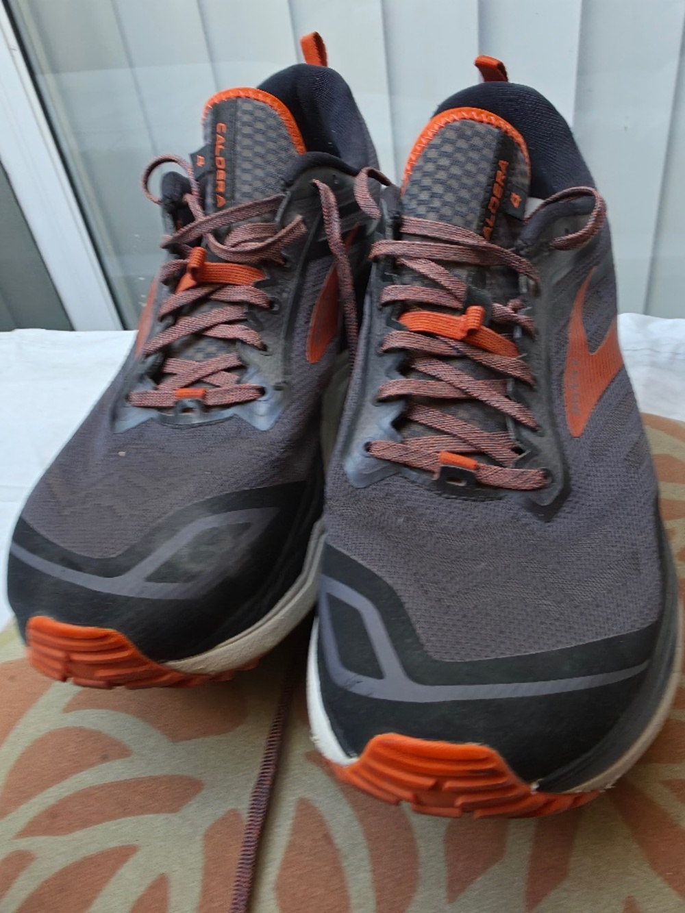 Brooks Caldera 4 Trail Running Shoes Men’s 14 D Black Grey - *EUC* pre-owned